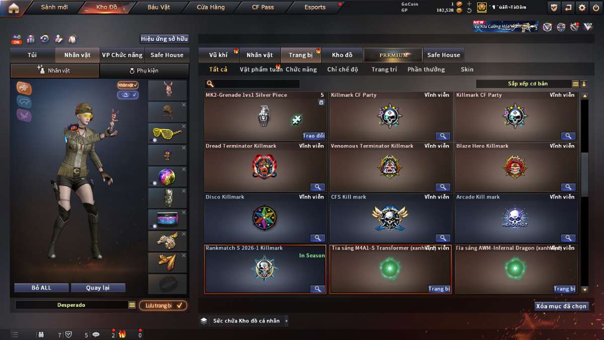 shop acc cf uy tin gia re